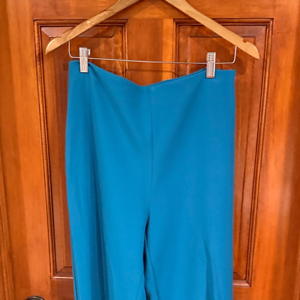 Sincerely Jules Teal Wide-Leg Pants & Cropped Tank Set - Picture 7 of 8